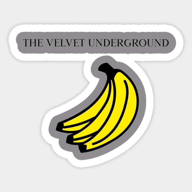 The velvet underground Sticker by Vintage Oldschool Apparel 